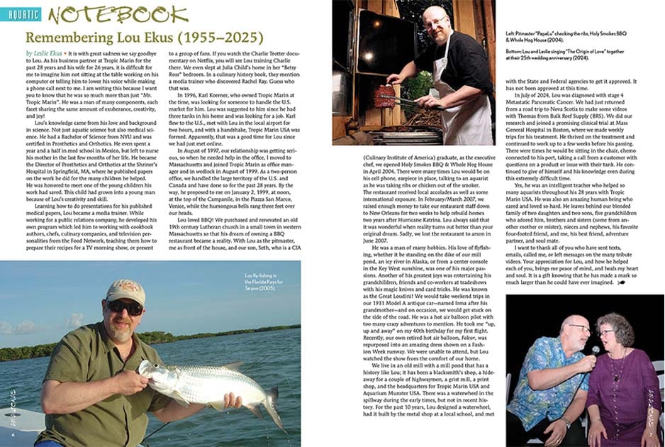 Equatorial Fishes / AMAZONAS Magazine / Remembering Lou Ekus (1955–2025)